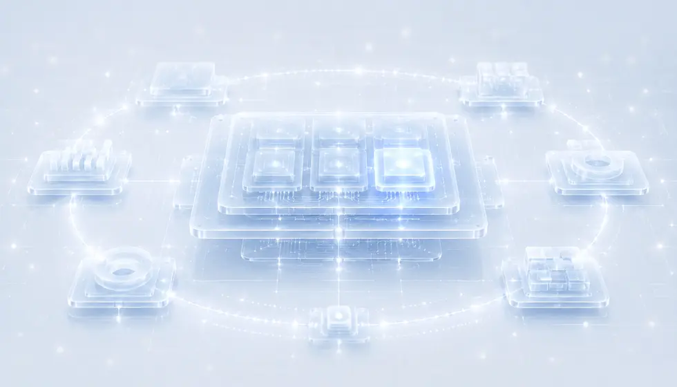 Modulare digitale Plattform mit vernetzten Komponenten und kontinuierlichem Betreuungskreislauf