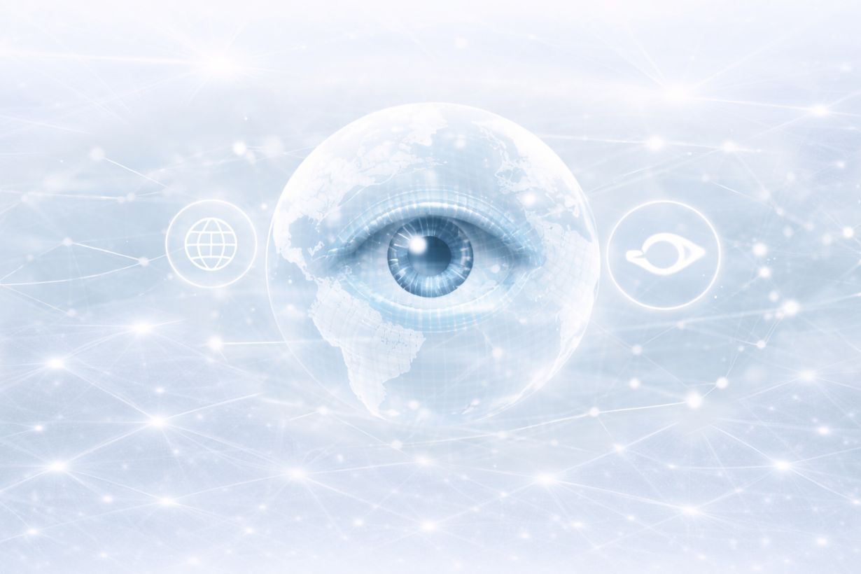 Symbolische Darstellung digitaler Sichtbarkeit, Auffindbarkeit und Online-Präsenz bei medienmatrixx